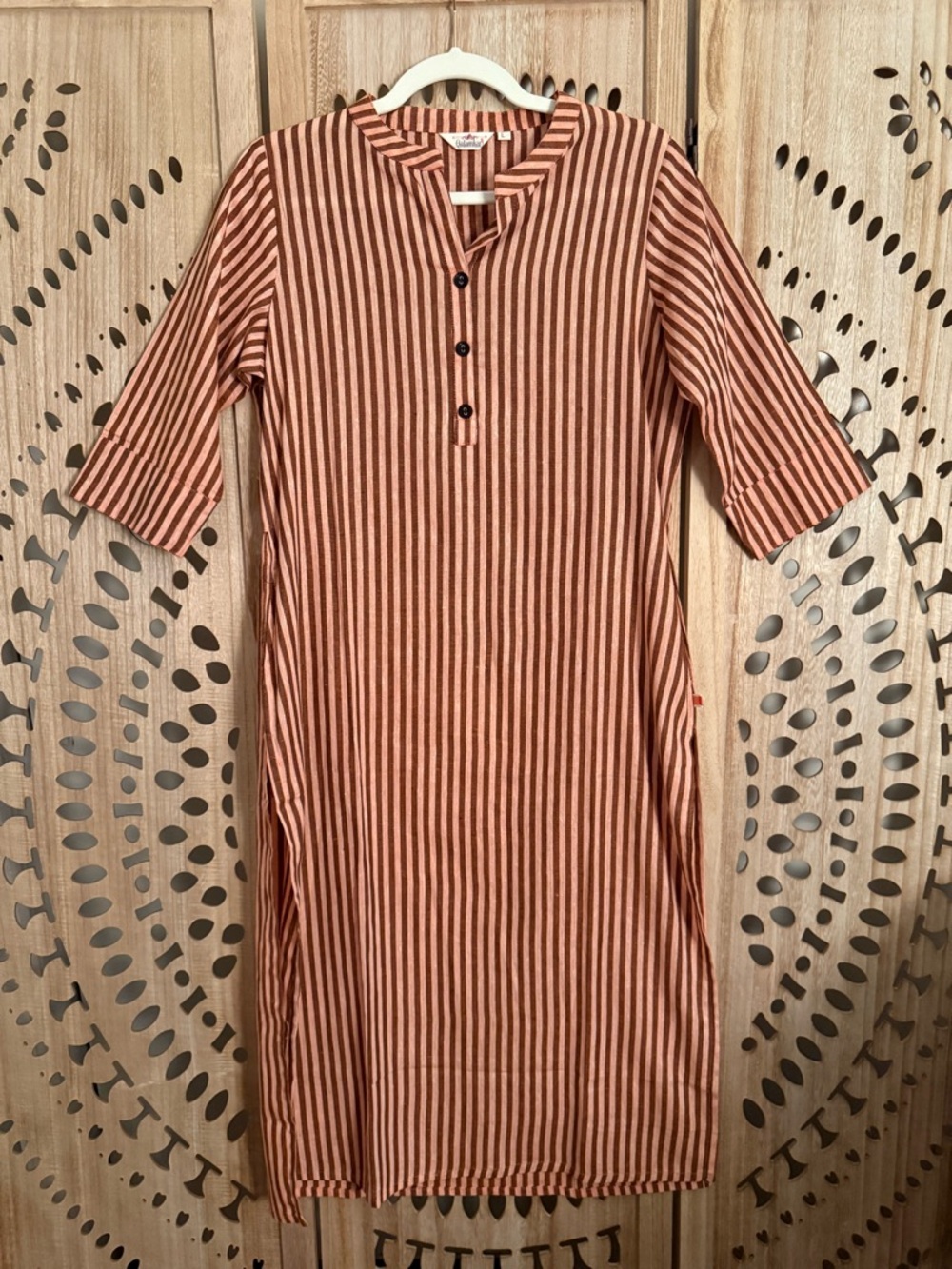 Qalamkari Quality Fabric Handmade India Kaftan